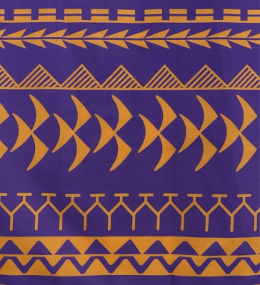 Hula Pa'u Skirt with Kahiko Print / Purple /G2993