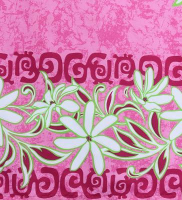Hula Pa'u Skirt with Tiare Print / Pink /G3013