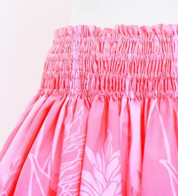 Hula Pa'u Skirt with Ginger Print / Pink & Royal / G3117