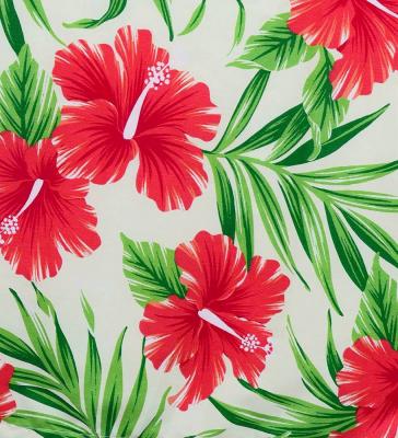 Hula Pa'u Skirt with Hibiscus Print / Natural / G3123