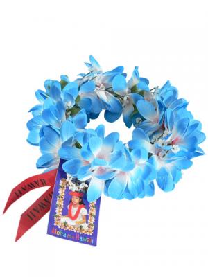 Hula Headband / Plumeria / Blue / J313