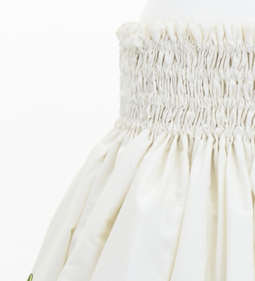 Hula Pa'u Skirt with Plumeria Print / Natural / G3249