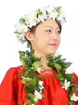 Hula Velcro Headband / Tuberose / White / J336