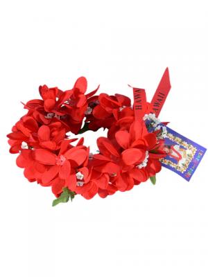 Hula Headband / Plumeria / Red / J501