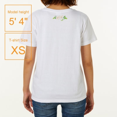Hula Print T-shirt / Tiare & Kapi'olani / White  / JT863w