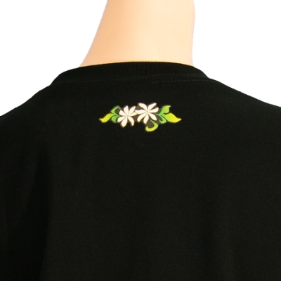 Hula Print T-shirt / Tiare & Kapi'olani / Black  / JT863b