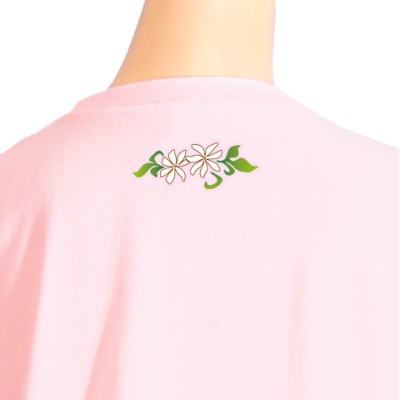 Hula Print T-shirt / Tiare & Kapi'olani / Pink / JT863p