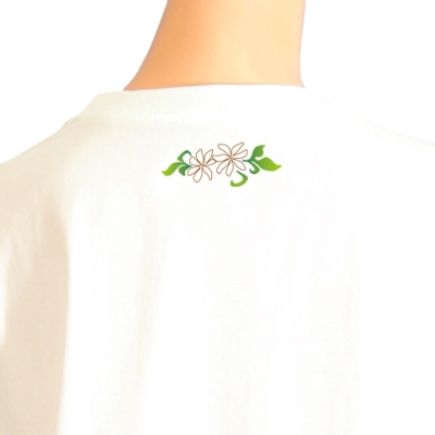 Hula Print T-shirt / Tiare & Kapi'olani / White  / JT863w