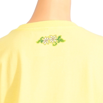Hula Print T-shirt / Tiare & Kapi'olani / Yellow  / JT863y