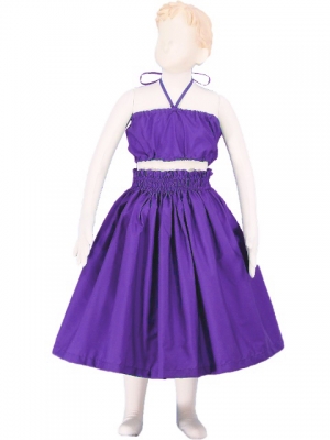 Hula Kids Pa'u Keiki / Solid / Violet  / Gc105v