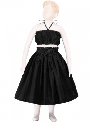 Hula Kids Pa'u Keiki / Solid / Black / Gc106b