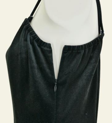 Hula One Shoulder Dress with Velvet & Ginger / Luxury Collection / Black / J2690bk