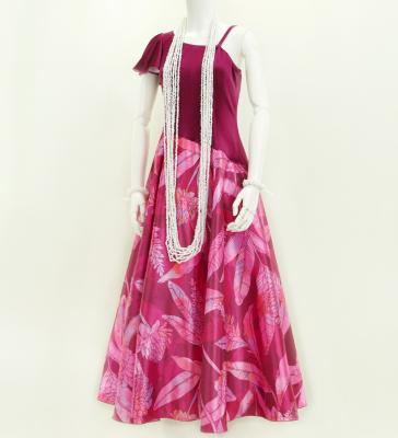Hula One Shoulder Dress with Velvet & Ginger / Luxury Collection / Pink / J2690pi