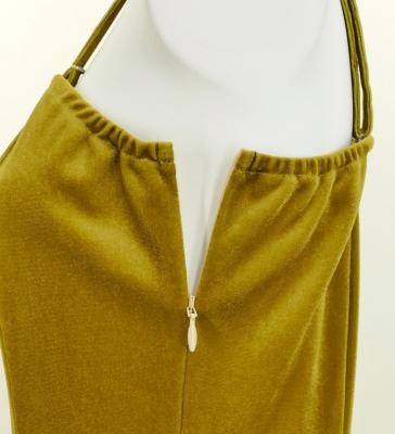 Hula One Shoulder Dress with Velvet & Ginger / Luxury Collection / Yellow / J2690ye