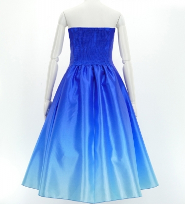 Hula Midi Gradation Dress/ Luxury Collection / Blue & Light Blue / J2709blbl