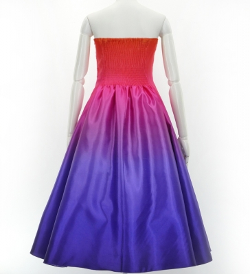 Hula Midi Gradation Dress/ Luxury Collection / Orange & Purple / J2709orpu