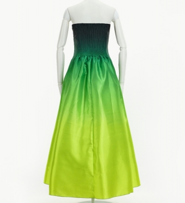 Hula Long Gradation Dress/ Luxury Collection / Green & Yellow / J2750grye