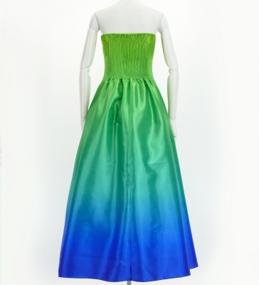 Hula Long Gradation Dress/ Luxury Collection / Yellow Green & Blue / J2750yegrbl