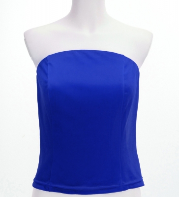 Hula Blouse with Velvet / Royal  Blue / J2756rbl