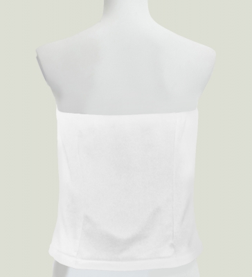 Hula Blouse with Velvet / White / J2756wh