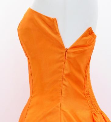 Hula Midi Dress with Plumeria Print / Luxury Collection / Orange / J2849or