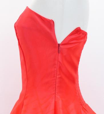 Hula Midi Dress with Plumeria Print / Luxury Collection / Red / J2849rd