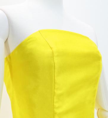 Hula Midi Dress with Plumeria Print / Luxury Collection / Yellow / J2849ye