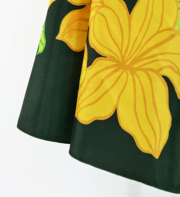 Hula Midi Dress with Hibiscus Print / Luxury Collection / Yellow Green / J2915yegr