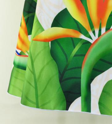 Hula Midi Dress with Strelitzia Print / Luxury Collection / White / J2952wh
