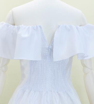 Hula Midi Dress with Strelitzia Print / Luxury Collection / White / J2952wh