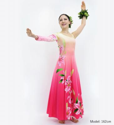 Hula One Shoulder Long sleeve Dress with Lily / Luxury Collection / CRM & PI / J3031crpi