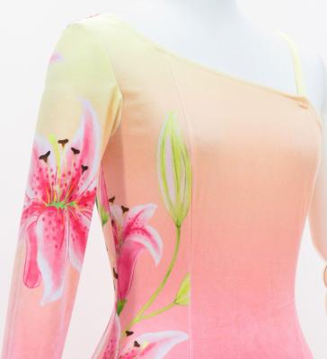 Hula One Shoulder Long sleeve Dress with Lily / Luxury Collection / CRM & PI / J3031crpi