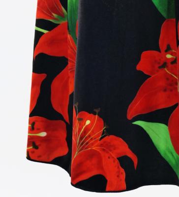 Hula One Shoulder Long sleeve Dress with Lily / Luxury Collection / GRY & BLK / J3031gybk