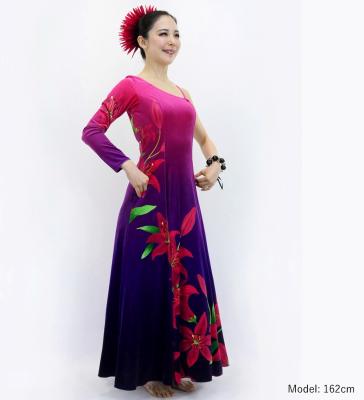 Hula One Shoulder Long sleeve Dress with Lily / Luxury Collection / PI & NVY / J3031pinv