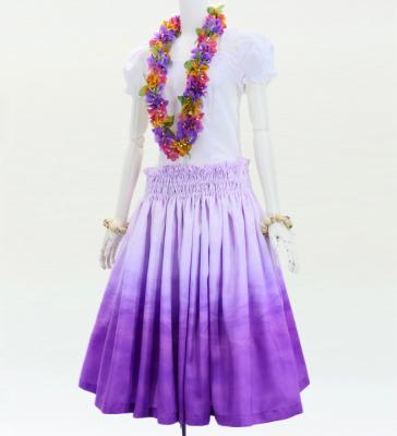 Hula Shantung Pa'u Skirt with Gradation Print / Luxury Collection / J3041-1
