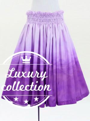 Hula Shantung Pa'u Skirt with Gradation Print / Luxury Collection / J3041-1