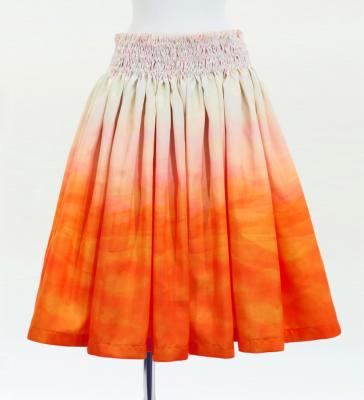 Hula Shantung Pa'u Skirt with Gradation Print / Luxury Collection / J3041-3