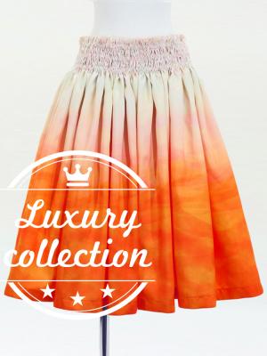 Hula Shantung Pa'u Skirt with Gradation Print / Luxury Collection / J3041-3