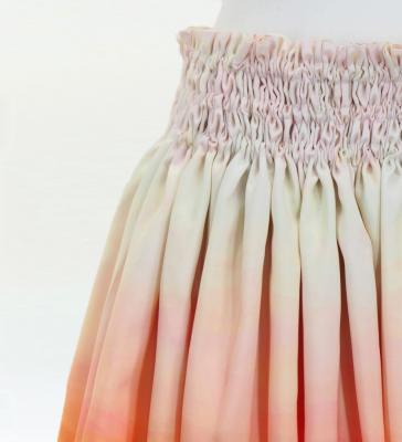Hula Shantung Pa'u Skirt with Gradation Print / Luxury Collection / J3041-3