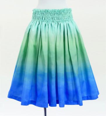 Hula Shantung Pa'u Skirt with Gradation Print / Luxury Collection / J3041-4