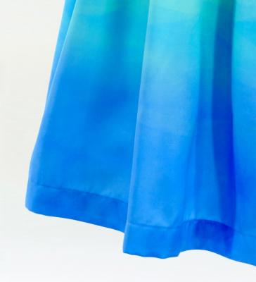 Hula Shantung Pa'u Skirt with Gradation Print / Luxury Collection / J3041-4