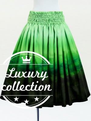 Hula Shantung Pa'u Skirt with Gradation Print / Luxury Collection / J3041-5