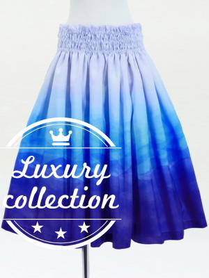 Hula Shantung Pa'u Skirt with Gradation Print / Luxury Collection / J3041-6