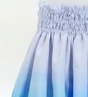 Hula Shantung Pa'u Skirt with Gradation Print / Luxury Collection / J3041-6