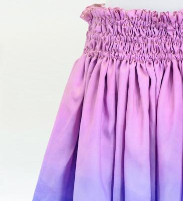 Hula Shantung Pa'u Skirt with Gradation Print / Luxury Collection / J3041-8