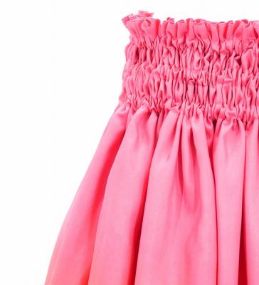 Hula Shantung Pa'u Skirt with Lehua Print / Luxury Collection / Pink / J3043pi