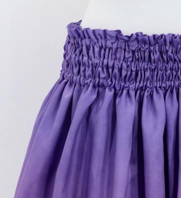 Hula Shantung Pa'u Skirt with Lehua Print / Luxury Collection / Purple / J3043pu