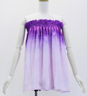 Hula Shantung Tube Top & Pa'u Set-Up with Gradation Print / Luxury Collection / J3046-1