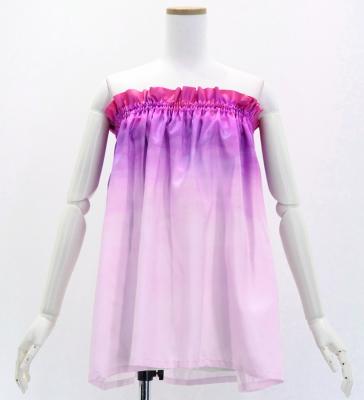 Hula Shantung Tube Top & Pa'u Set-Up with Gradation Print / Luxury Collection / J3046-2