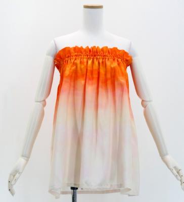 Hula Shantung Tube Top & Pa'u Set-Up with Gradation Print / Luxury Collection / J3046-3